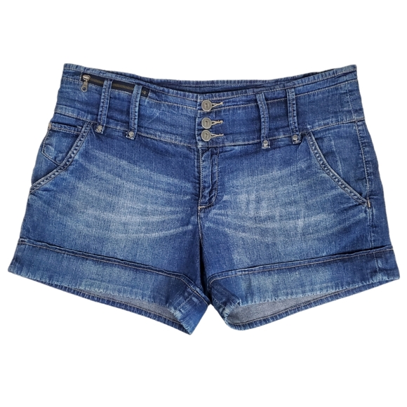 Pilcro and the Letterpress Pants - Anthropologie Pilcro and the Letterpress Jean Shorts Medium Wash Blue Sz 12